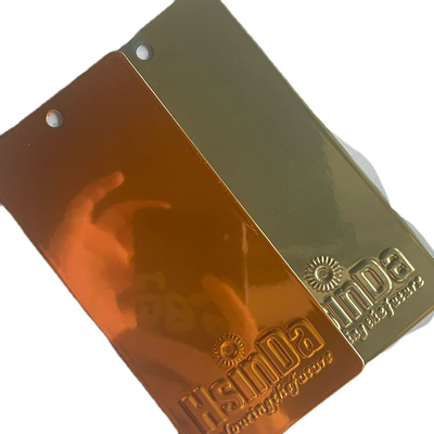 Verniciatura in polvere in ottone in oro cromo personalizzata