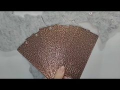 Rivestimento in polvere di film liscio Hammertone marrone per applicazioni architettoniche
