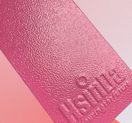 Rivestimento in polvere rosa a rughe per nascondere le imperfezioni e la durata dei disegni artistici Prodotti di attrezzature industriali