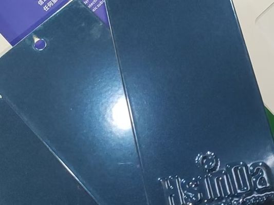Rivestimento in polvere metallica blu resistente ai raggi UV per parti automobilistiche con finitura in poliestere epossidico
