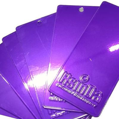 Vernice a polvere ecologica resistente ai raggi UV color caramello viola vivace per biciclette