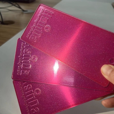 Rivestimento in polvere di poliestere rosa luccicante per elettronica interni automobilistici UV e resistente all'umidità