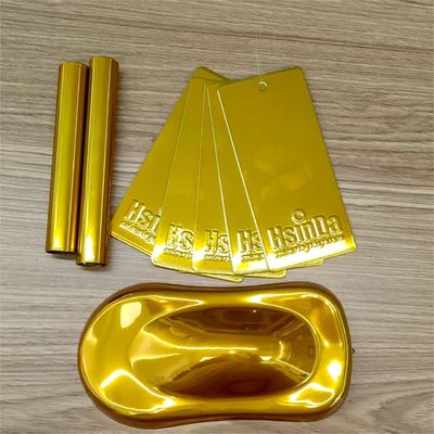 Verniciatura in polvere in oro cromato per superfici metalliche