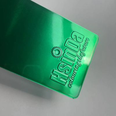 Rivestimento in polvere verde caramella con spruzzo elettrostatico resistente agli UV e facile da pulire per superfici metalliche