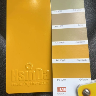 Ral 1003 Signal Giallo Rivestimento in polvere facile pulizia per bicicletta telaio Bicicletta Autobus personalizzato
