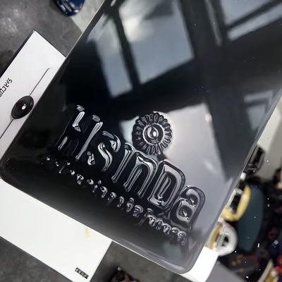 Rivestimento in polvere termoassorbente di poliestere epossidico superficie liscia effetto specchio nero