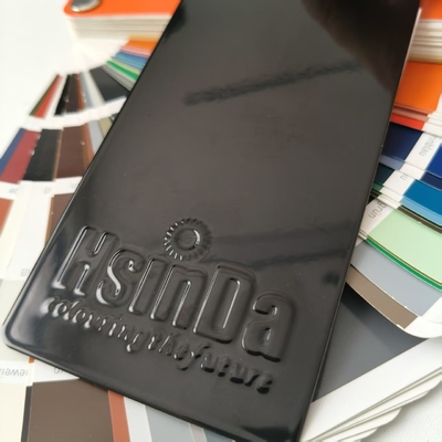 Resistenza chimica Ral 9005 90-100% Vernice in polvere nera lucida Rivestimento elettrostatico per verniciature a molle
