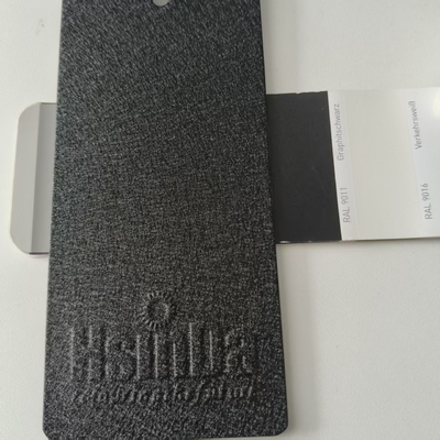Pelle resistente alle intemperie finitura Nera Poliestere Rivestimento elettrostatico in polvere per verniciatura a polvere per esterni