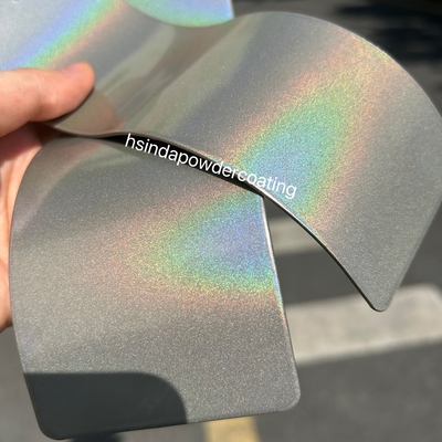 Rivestimento in polvere multicolore con effetto metallico cameleone scintillante