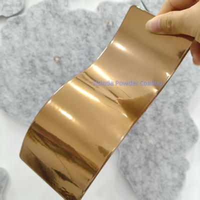 Hsinda Copper Brass Illusion Cromo Powder Coat Paint Bronze Electrostatic Polyester Powder Coating per metalli
